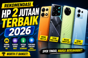 Rekomendasi HP 2 Jutaan Terbaik 2026 Paling Worth It untuk Gaming